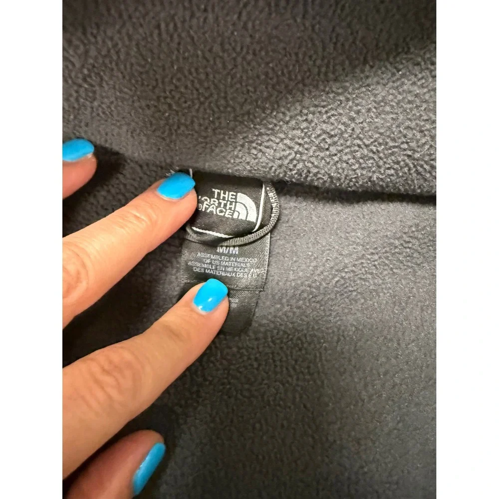 The North Face Vintage Charcoal Grey Denali / TKA Full-Zip Fleece Jacket Medium